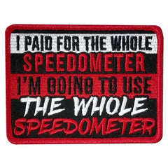 Hot Leathers Speedometer 4" X 3" Embroidered Patch PPW1205