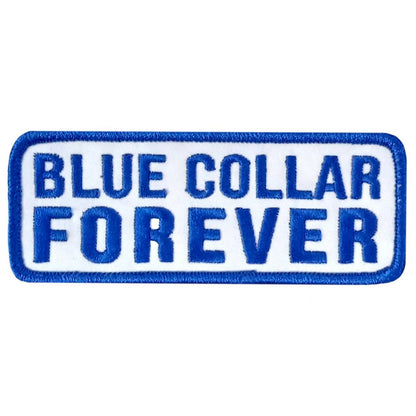 Hot Leathers Blue Collar 4" X 1.5" Embroidered Patch PPW1218