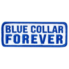 Hot Leathers Blue Collar 4" X 1.5" Embroidered Patch PPW1218
