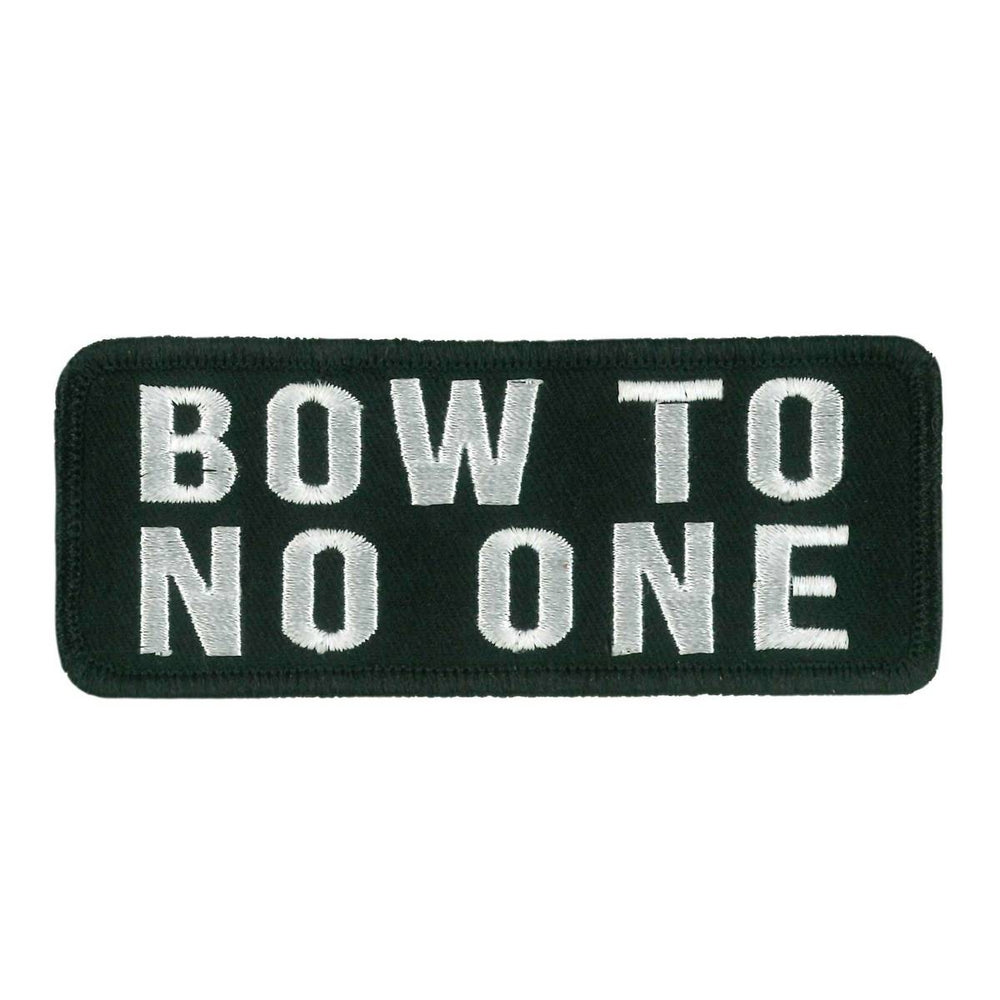 Hot Leathers Bow To No One Embroidered Patch Ppw1219 PPW1219