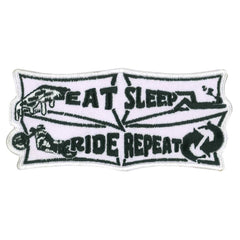 Hot Leathers Eat Sleep Embroidered Patch Ppw1227 PPW1227