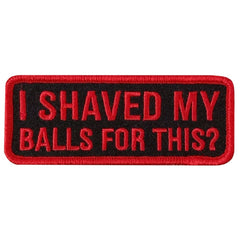 Hot Leathers I Shaved 4" X 1.5" Embroidered Patch PPW1237