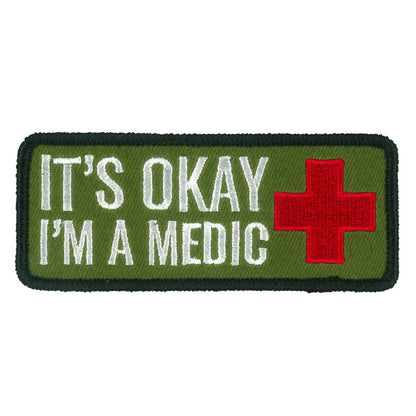 Hot Leathers Okay Medic 4 X 1.5 Embroidered Patch PPW1289