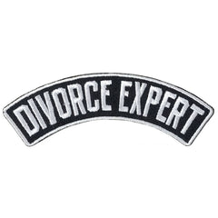 Hot Leathers Rocker Divorce Exprt Top 4 X 1.3" Embroidered Patch PPW1294