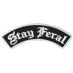 Hot Leathers Rocker Stay Feral Top 4 X 1.3" Embroidered Patch PPW1296