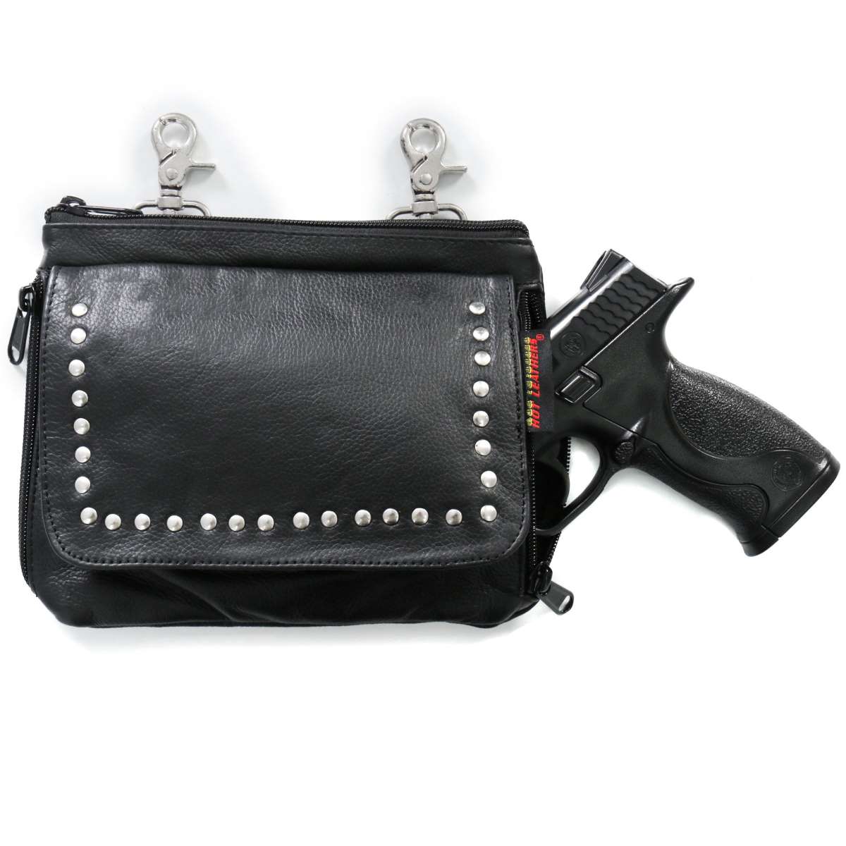 Hot Leathers Studded Leather Concealed Carry Purse PUA1173