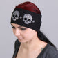 Hot Leathers RWC1002 Original Skulls Bling Headwrap