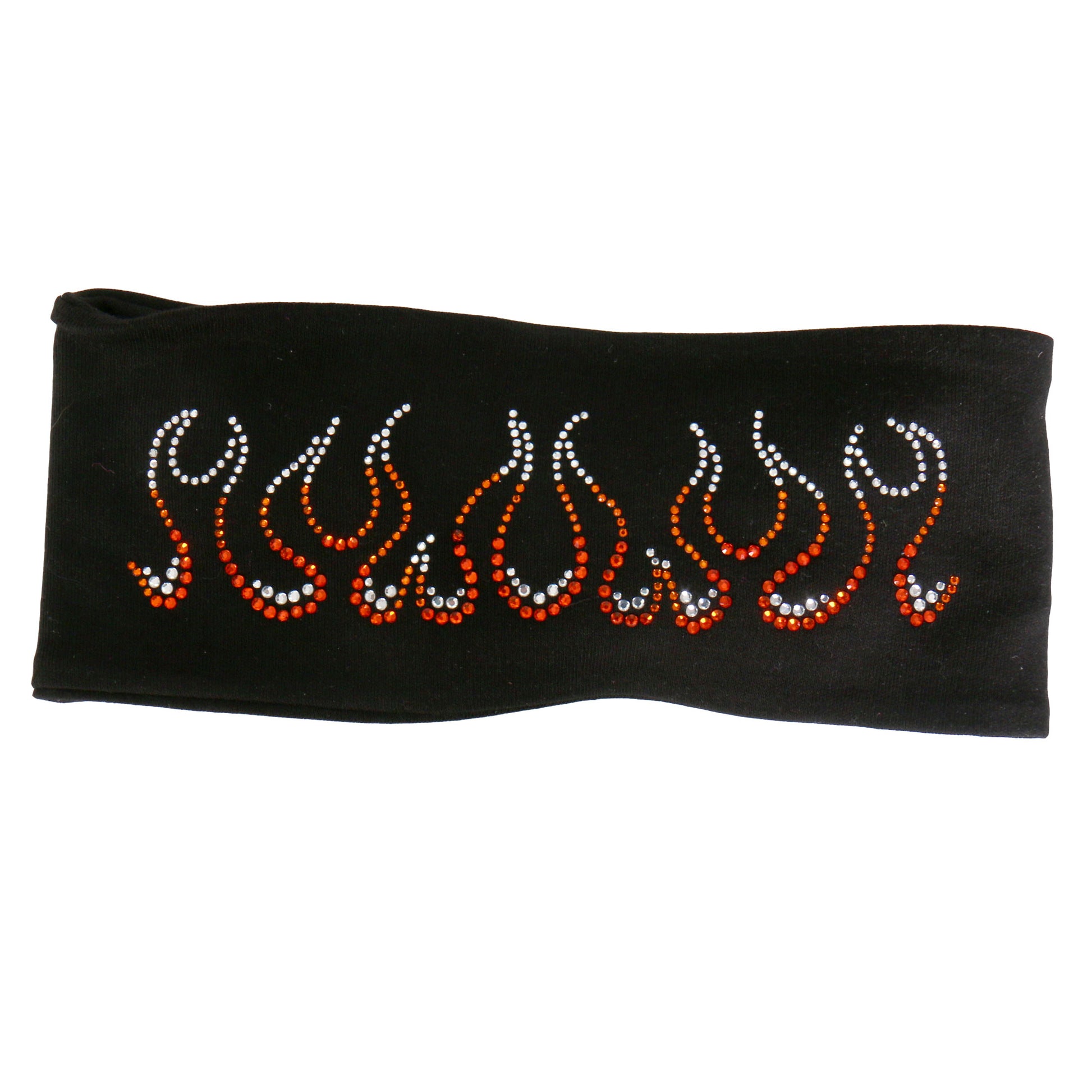 Hot Leathers RWC1007 Original Flames Bling Headwrap