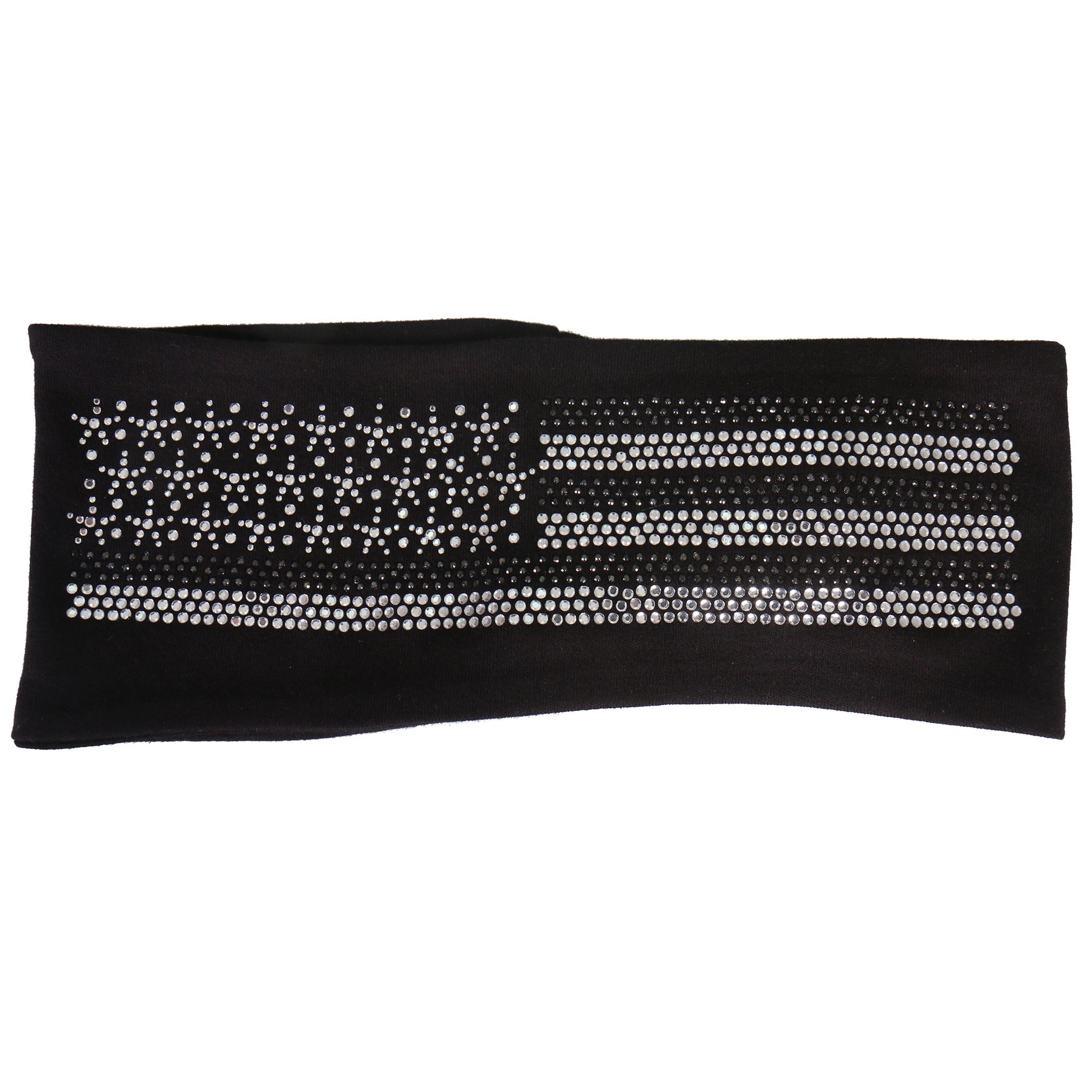 Hot Leathers RWC1014 Gray American Flag Bling Head Wraps