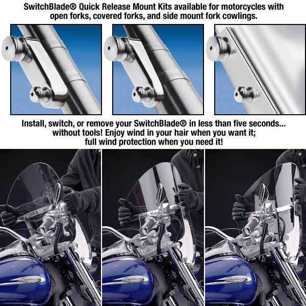 Close Out National Cycle 558028 KIT-Q342 Switchblade Mount Kit for Harley Davidson