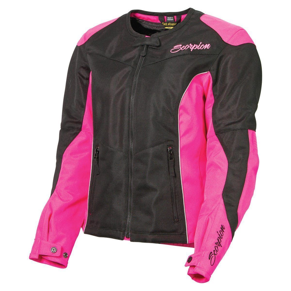Scorpion Verano Women's Pink Mesh Jacket with Armor