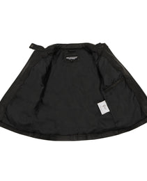 Milwaukee Leather SFL2806 Women's Quilted Black Mandarin Scuba Collar Fashion Casual Leather Jacket