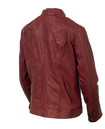 Milwaukee Leather Vintage SFL2811 Women's Red Zipper Front Motorcycle Casual Fashion Leather Jacket