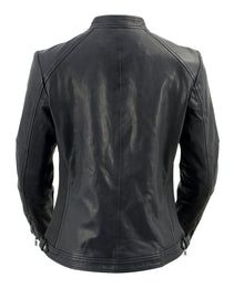 Milwaukee Leather Vintage SFL2813 Women's Black Leather Moto Style Fashion Jacket
