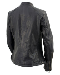 Milwaukee Leather Vintage SFL2813 Women's Black Leather Moto Style Fashion Jacket