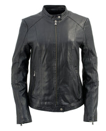 Milwaukee Leather Vintage SFL2813 Women's Black Leather Moto Style Fashion Jacket