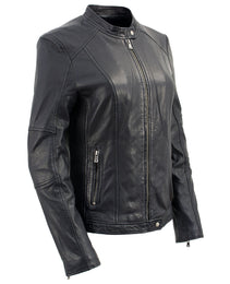 Milwaukee Leather Vintage SFL2813 Women's Black Leather Moto Style Fashion Jacket