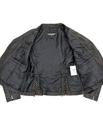 Milwaukee Leather SFL2870 Women's ‘Duchess’ Black Motorcycle Style Fashion Casual Leather Jacket
