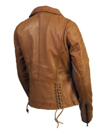 Milwaukee Leather Women's Duchess Whiskey Motorcycle Style Fashion Casual Leather Jacket SFL2870