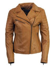 Milwaukee Leather Women's Duchess Whiskey Motorcycle Style Fashion Casual Leather Jacket SFL2870