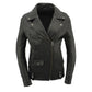 Milwaukee Leather SFL2875 Women's Black Premium New Zealand Lambskin Motorcycle Style Leather Jacket