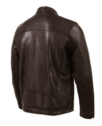 Milwaukee Leather Vintage SFM1803 Men's Brown Leather Moto Style Fashion Jacket