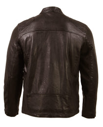Milwaukee Leather Vintage SFM1803 Men's Brown Leather Moto Style Fashion Jacket