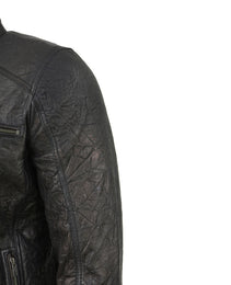 Milwaukee Leather SFM1861 Men's Two-Tone Leather Jacket with Front Zipper Closure