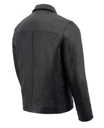 Milwaukee Leather SFM1875 Men's New Zealand Lambskin Leather with Shirt Style Collar