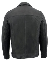 Milwaukee Leather SFM1875 Men's New Zealand Lambskin Leather with Shirt Style Collar