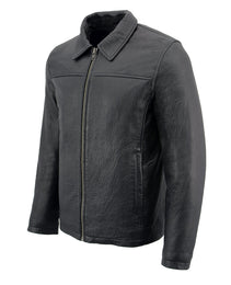 Milwaukee Leather SFM1875 Men's New Zealand Lambskin Leather with Shirt Style Collar