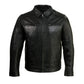 Boston Harbour 1.0 Men's Black New Zealand Lamb Leather Fashion Car Coat Jacket SFM1899