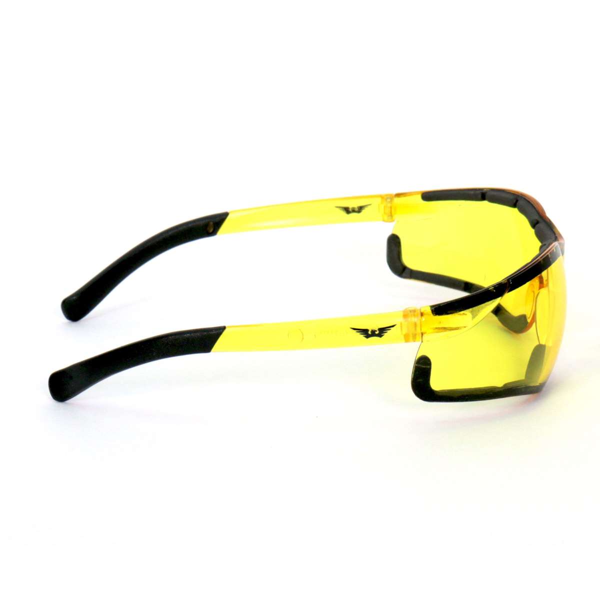 Hot Leathers Safety Wings Sunglasses with Yellow Lenses SGF1067