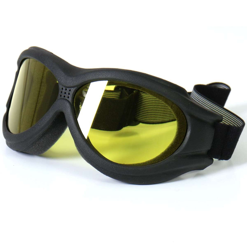 Hot Leathers Big Ben Goggles with Yellow Lenses SGG1003