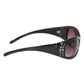 Hot Leathers Bling Sunglasses with Foam Padding and Smoke Lenses SGL2048