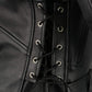 Milwaukee Leather SH1011TALL Black Classic Brando Motorcycle Jacket for Men Made of Cowhide Leather w/ Side Lacing