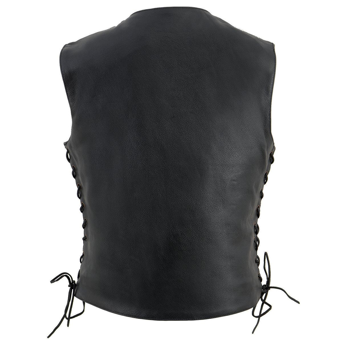Milwaukee Leather SH1292 Women's Black Leather Side Lace 6 Pocket ...