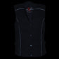 Milwaukee Leather SH1955 Ladies Black Textile Vest with Wing Embroidery