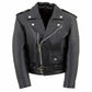 Milwaukee Leather SH2010 Toddlers Black Classic Motorcycle Leather Jacket