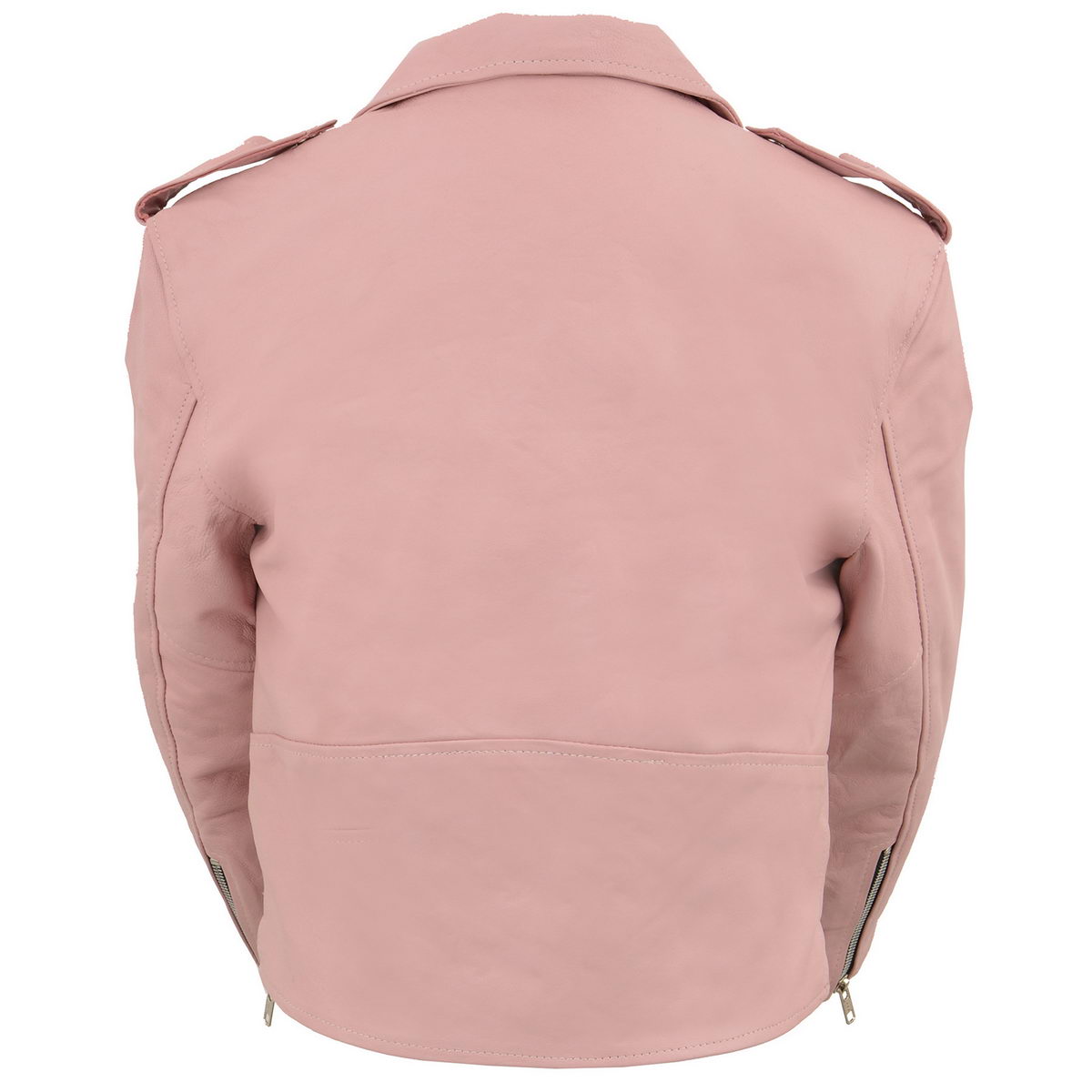 ジャケット・アウター muguet Heart pocket leather jacket PINK 本物ファッション - muguet Heart pocket leather jacket pink