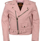 Milwaukee Leather SH2010 Girls Toddler Classic Style Pink Leather Motorcycle Jacket
