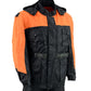 NexGen Men's SH2051 Black and Orange Hooded Water Proof Armored Rain Suit