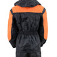 NexGen Ladies SH205101 Black and Orange Armored Hooded Water Proof Rain Suit