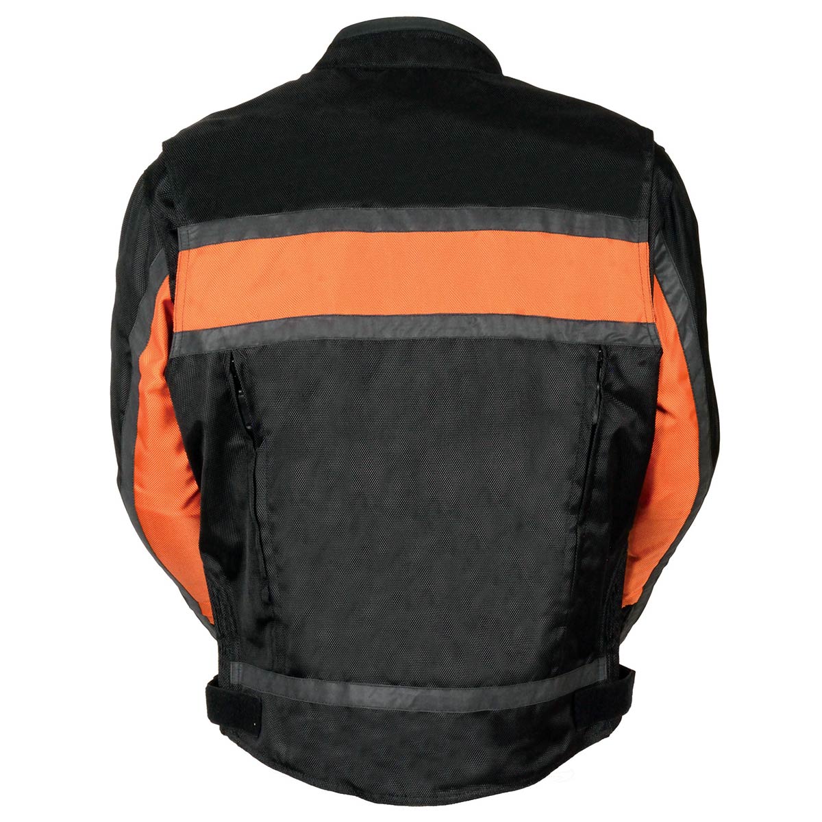 NexGen SH2095 Men's 'Racer' Black and Orange Textile Motorcycle