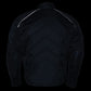 NexGen SH2153 Men's Black CE Armored Motorcycle Textile and Leather Combo Jacket