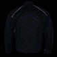 NexGen SH2153 Men's Black and Blue CE Armored Motorcycle Textile and Leather Combo Jacket
