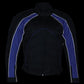 NexGen SH2153 Men's Black and Blue CE Armored Motorcycle Textile and Leather Combo Jacket