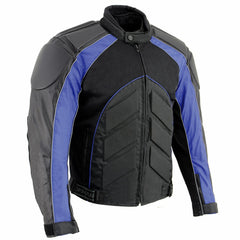 NexGen SH2153 Men's Black and Blue CE Armored Motorcycle