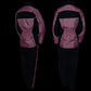 NexGen SH222201 Ladies Black and Pink Oxford Water Proof Rain Suit