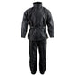 NexGen SH2225 Men's Black Waterproof Rain Suit with Reflective Piping